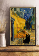 GobekUsa Cute Digital Cats Cartoon Poster Print