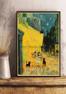 GobekUsa Cute Digital Cats Cartoon Poster Print