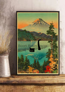 GobekUsa Cute Digital Cats Cartoon Poster Print