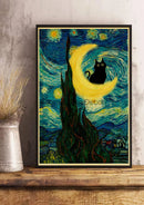 GobekUsa Cute Digital Cats Cartoon Poster Print