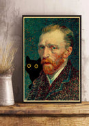 GobekUsa Cute Digital Cats Cartoon Poster Print
