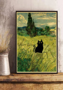 GobekUsa Cute Digital Cats Cartoon Poster Print