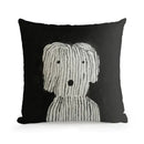 GobekUsa Cute Dog Printed Designer Throw Pillow Cover for Living Room Sofa Decor