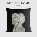 GobekUsa Cute Dog Printed Designer Throw Pillow Cover for Living Room Sofa Decor