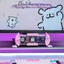 GobekUsa Cute Gaming Digital Clock for Gamers Decor, Pixel Art Display, Pink