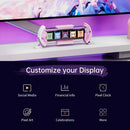 GobekUsa Cute Gaming Digital Clock for Gamers Decor, Pixel Art Display, Pink