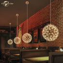 GobekUsa Dandelion Ball LED Chandelier for Staircase Restaurant - Nordic Firework Design