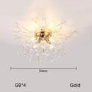 GobekUsa Dandelion Chandelier: Nordic Minimalist Wrought Iron LED Indoor Light for Living Room