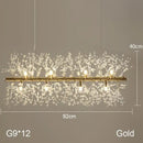GobekUsa Dandelion Chandelier: Nordic Minimalist Wrought Iron LED Indoor Light for Living Room