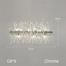 GobekUsa Dandelion Chandelier: Nordic Minimalist Wrought Iron LED Indoor Light for Living Room