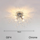 GobekUsa Dandelion Chandelier: Nordic Minimalist Wrought Iron LED Indoor Light for Living Room