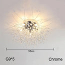 GobekUsa Dandelion Chandelier: Nordic Minimalist Wrought Iron LED Indoor Light for Living Room