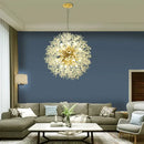 GobekUsa Dandelion Chandelier: Nordic Minimalist Wrought Iron LED Indoor Light for Living Room
