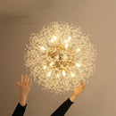 GobekUsa Dandelion Chandelier LED Sparkle Ball Crystal Lighting for Restaurant & Living Room