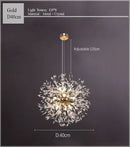 GobekUsa Dandelion Chandelier LED Sparkle Ball Crystal Lighting for Restaurant & Living Room