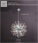 GobekUsa Dandelion Chandelier LED Sparkle Ball Crystal Lighting for Restaurant & Living Room