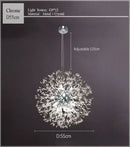 GobekUsa Dandelion Chandelier LED Sparkle Ball Crystal Lighting for Restaurant & Living Room