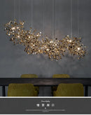 GobekUsa Dandelion Chandelier: Modern Nordic Pendant Light for Living Dining Room, Creative Balcony Fixture
