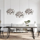 GobekUsa Dandelion Chandelier: Modern Nordic Pendant Light for Living Dining Room, Creative Balcony Fixture