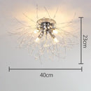 GobekUsa Dandelion Crystal LED Ceiling Light for Home Indoor Living Dining Room