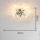 GobekUsa Dandelion Crystal LED Ceiling Light for Home Indoor Living Dining Room