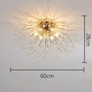 GobekUsa Dandelion Crystal LED Ceiling Light for Home Indoor Living Dining Room