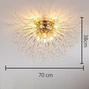 GobekUsa Dandelion Crystal LED Ceiling Light for Home Indoor Living Dining Room