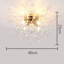 GobekUsa Dandelion Crystal LED Ceiling Light for Home Indoor Living Dining Room