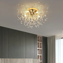 GobekUsa Dandelion Crystal LED Ceiling Light for Home Indoor Living Dining Room