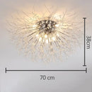GobekUsa Dandelion Crystal LED Ceiling Light for Home Indoor Living Dining Room