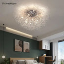 GobekUsa Dandelion Crystal LED Ceiling Light for Home Indoor Living Dining Room