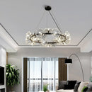 GobekUsa Dandelion Flower Chandelier: Modern LED Living Room Bedroom Indoor Decor Bouquet Lamps