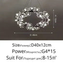 GobekUsa Dandelion Flower Chandelier: Modern LED Living Room Bedroom Indoor Decor Bouquet Lamps