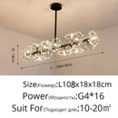 GobekUsa Dandelion Flower Chandelier: Modern LED Living Room Bedroom Indoor Decor Bouquet Lamps