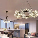 GobekUsa Dandelion Flower Chandelier: Modern LED Living Room Bedroom Indoor Decor Bouquet Lamps