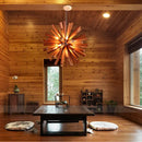 GobekUsa Dandelion Wooden Pendant Lights - Solid Wood Hanging Lamps for Dining Room & Restaurant