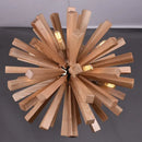 GobekUsa Dandelion Wooden Pendant Lights - Solid Wood Hanging Lamps for Dining Room & Restaurant