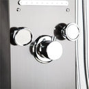 GobekUsa Dark Grey LED Shower Panel Column with Rainfall Waterfall Spa Jets