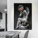Classical david graffiti art canvas print bedroom wall decor by Decorbites