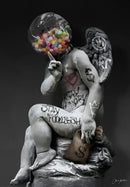 Classical david graffiti art canvas print bedroom wall decor by Decorbites