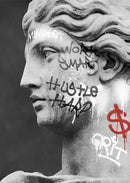 Classical david graffiti art canvas print bedroom wall decor by Decorbites