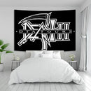 Decorbites deaths metal white & red wall tapestry bedroom art by Decorbites