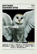 Deftones canvas painting set owl and portrait – bedroom wall art by Decorbites
