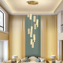 GobekUsa Deluxe Crystal Spiral Slinglights for Hotel Lobby, Dining Room Decor