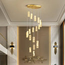 GobekUsa Deluxe Crystal Spiral Slinglights for Hotel Lobby, Dining Room Decor