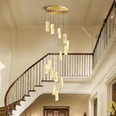 GobekUsa Deluxe Crystal Spiral Slinglights for Hotel Lobby, Dining Room Decor