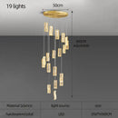 GobekUsa Deluxe Crystal Spiral Slinglights for Hotel Lobby, Dining Room Decor