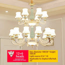 GobekUsa Deluxe Duplex Living Room Chandelier - Elegant Villa & Hotel Pendant Lighting