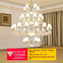 GobekUsa Deluxe Duplex Living Room Chandelier - Elegant Villa & Hotel Pendant Lighting