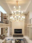 GobekUsa Deluxe Duplex Living Room Chandelier - Elegant Villa & Hotel Pendant Lighting